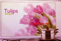 Giấy dán bếp tulip hồng nghiêng loại to 90x60cm
