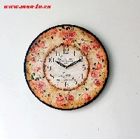 Đồng hồ treo tường vintage hoa