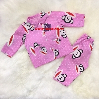 Bộ pijama cho bé khỉ hồng size 6