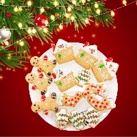Giá sỉ set 20 bánh quy gừng Noel